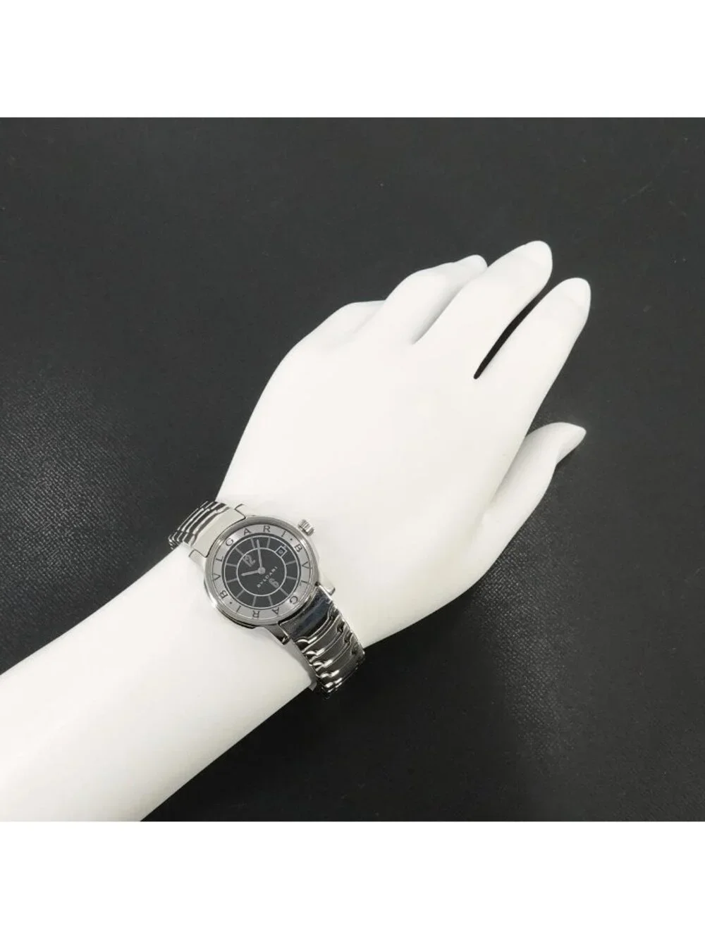 Bvlgari Solotempo Watch Date Black Quartz Solo Tempo